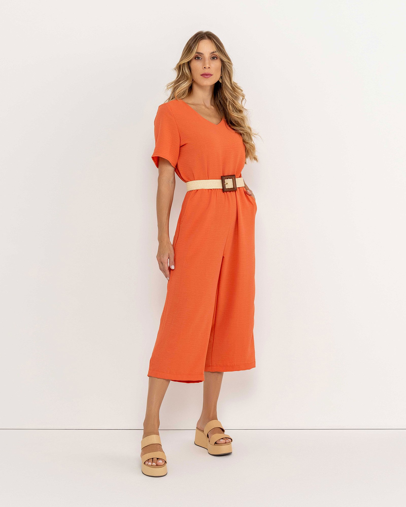 Macacão Pantacourt Air Flow Laranja
